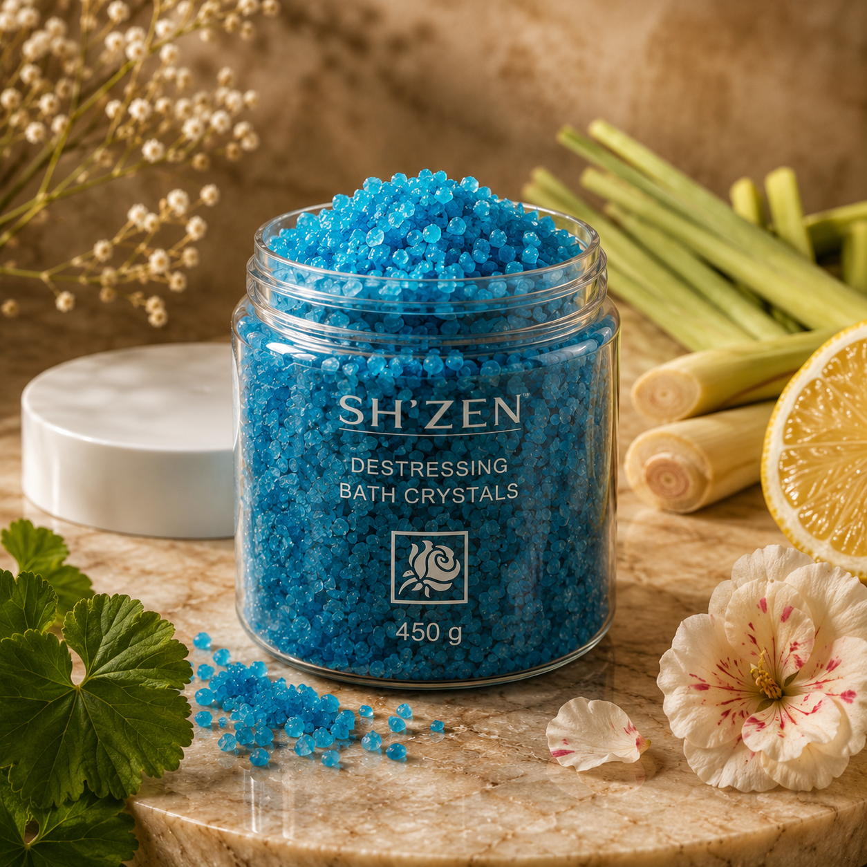 Valenza Unwind™ (SH'ZEN Destressing Bath Crystals - 450g)
