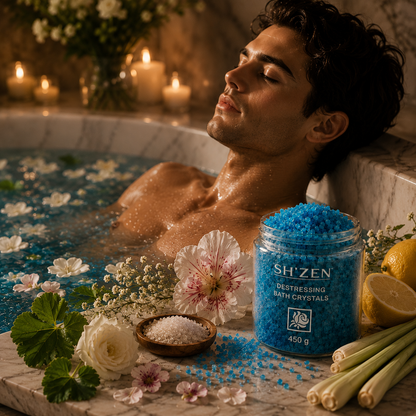 Valenza Unwind™ (SH'ZEN Destressing Bath Crystals - 450g)